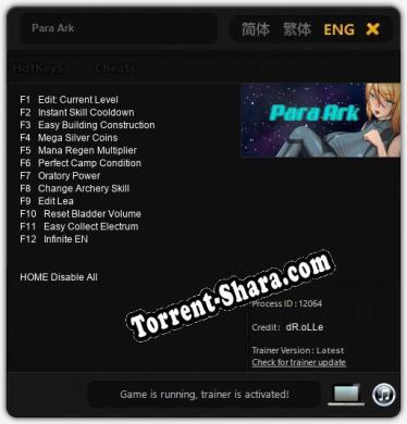 Para Ark: Читы, Трейнер +12 [dR.oLLe]