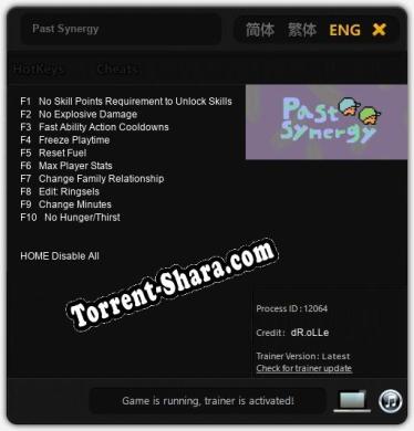 Трейнер для Past Synergy [v1.0.5]