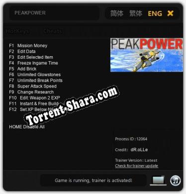 PEAKPOWER: Трейнер +12 [v1.5]