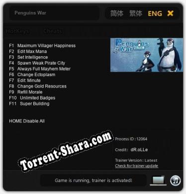 Penguins War: Читы, Трейнер +11 [dR.oLLe]