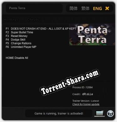 Трейнер для Penta Terra [v1.0.9]