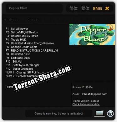 Pepper Blast: Трейнер +14 [v1.8]