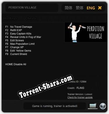 PERDITION VILLAGE: ТРЕЙНЕР И ЧИТЫ (V1.0.5)