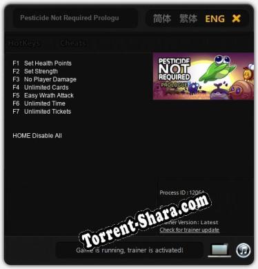 Pesticide Not Required Prologue: Трейнер +7 [v1.7]