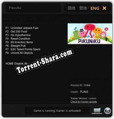 Pikuniku: Трейнер +8 [v1.6]