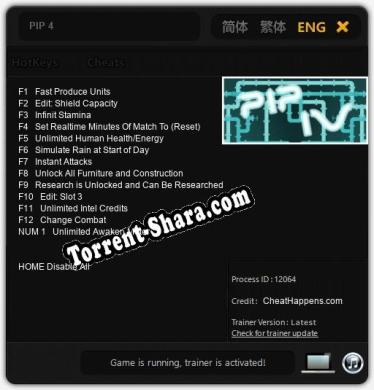 PIP 4: ТРЕЙНЕР И ЧИТЫ (V1.0.2)