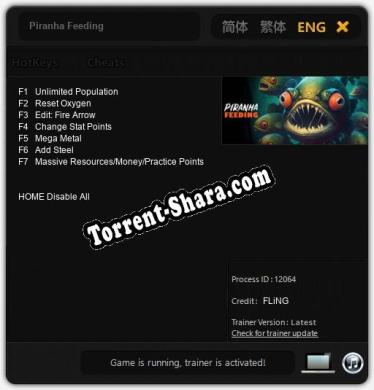 Piranha Feeding: Читы, Трейнер +7 [FLiNG]