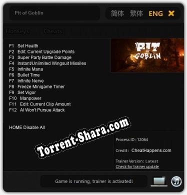 Pit of Goblin: Читы, Трейнер +12 [CheatHappens.com]
