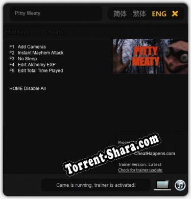 Pitty Meaty: ТРЕЙНЕР И ЧИТЫ (V1.0.59)