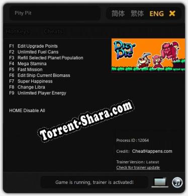 Трейнер для Pity Pit [v1.0.5]