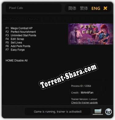 Pixel Cafe: ТРЕЙНЕР И ЧИТЫ (V1.0.59)