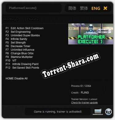PlatformerExecute(): Трейнер +12 [v1.5]