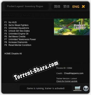 Pocket Legend  Inventory Roguelike Deckbuilding: Трейнер +9 [v1.5]