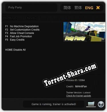 Poly Party: Читы, Трейнер +5 [MrAntiFan]
