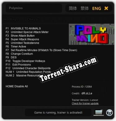 Polymino: ТРЕЙНЕР И ЧИТЫ (V1.0.55)
