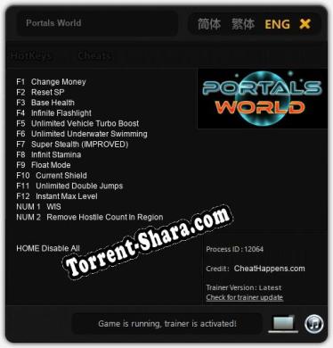Portals World: Трейнер +14 [v1.5]
