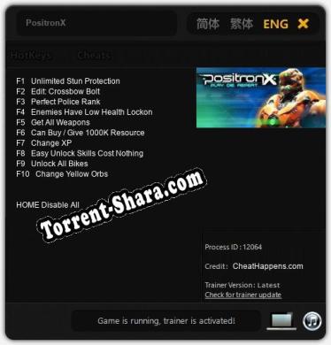 PositronX: ТРЕЙНЕР И ЧИТЫ (V1.0.21)