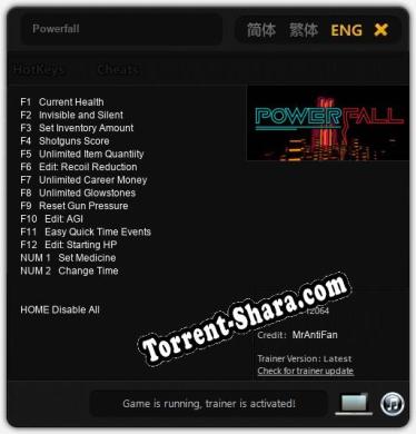 Powerfall: ТРЕЙНЕР И ЧИТЫ (V1.0.90)