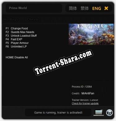 Трейнер для Prime World [v1.0.2]