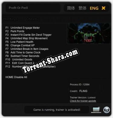 Profit Or Peril: Читы, Трейнер +12 [FLiNG]