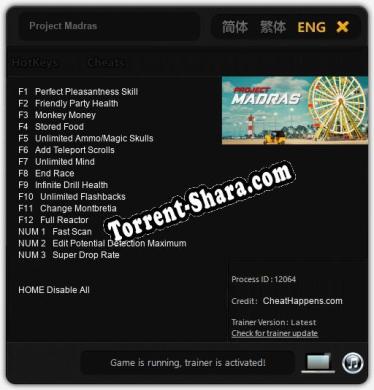 Project Madras: Трейнер +15 [v1.4]