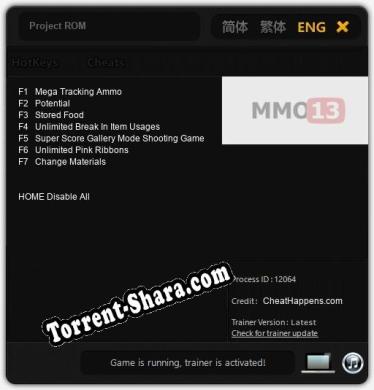 Трейнер для Project ROM [v1.0.4]