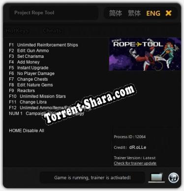 Трейнер для Project Rope Tool [v1.0.7]