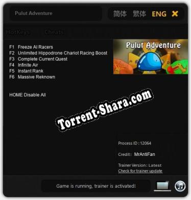 Трейнер для Pulut Adventure [v1.0.7]