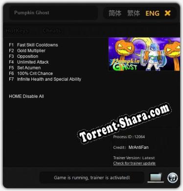 Pumpkin Ghost: Читы, Трейнер +7 [MrAntiFan]