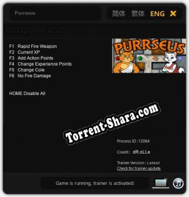 Трейнер для Purrseus [v1.0.6]