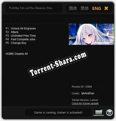 Трейнер для Putrika 1st.cutThe Reason She Must Perish [v1.0.4]