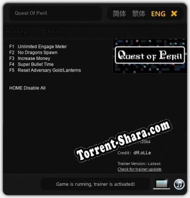 Quest Of Peril: Читы, Трейнер +5 [dR.oLLe]