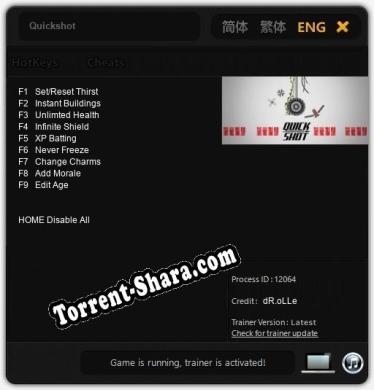 Quickshot: Трейнер +9 [v1.6]
