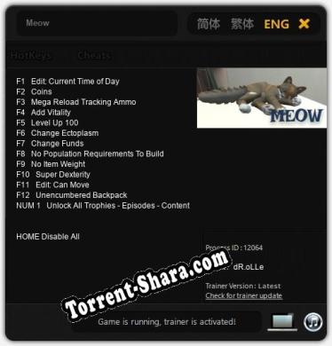 Трейнер для Meow [v1.0.1]