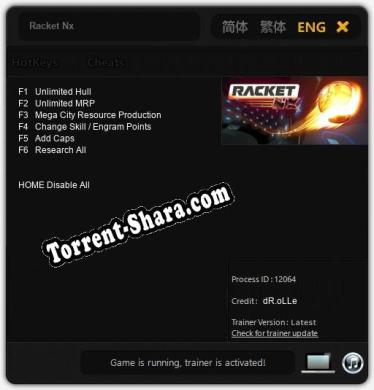 Racket Nx: Читы, Трейнер +6 [dR.oLLe]