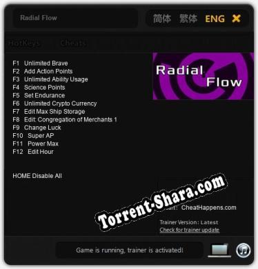 Radial Flow: Читы, Трейнер +12 [CheatHappens.com]