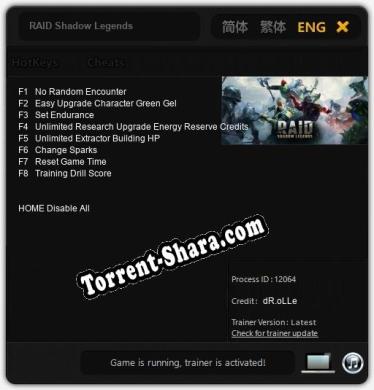 RAID Shadow Legends: Трейнер +8 [v1.2]