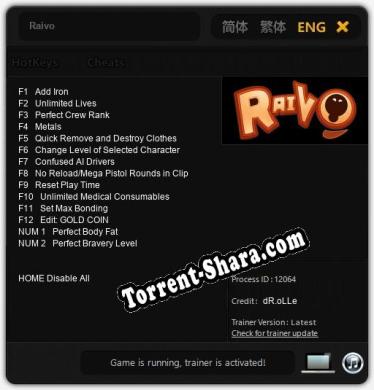Raivo: ТРЕЙНЕР И ЧИТЫ (V1.0.63)
