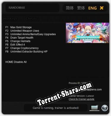 Трейнер для RANDOMAX [v1.0.4]
