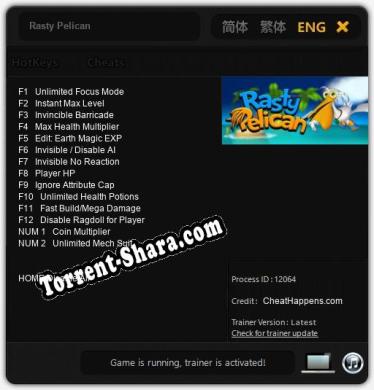 Rasty Pelican: Читы, Трейнер +14 [CheatHappens.com]