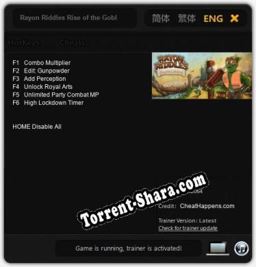 Rayon Riddles Rise of the Goblin King: Трейнер +6 [v1.8]