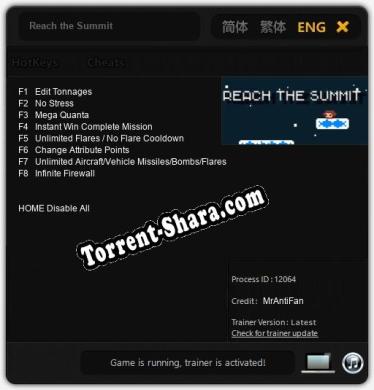 Reach the Summit: ТРЕЙНЕР И ЧИТЫ (V1.0.4)