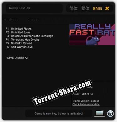 Really Fast Rat: ТРЕЙНЕР И ЧИТЫ (V1.0.55)