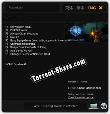 RealmLess: Трейнер +9 [v1.2]