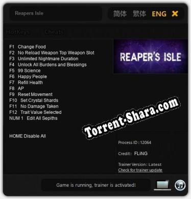 Reapers Isle: Трейнер +13 [v1.4]