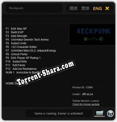 Reckpunk: Трейнер +13 [v1.6]