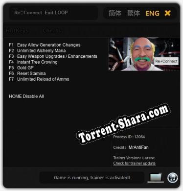 Re≒Connect  Exit LOOP: Читы, Трейнер +7 [MrAntiFan]