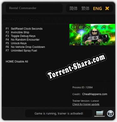 Rental Commander: Трейнер +7 [v1.1]