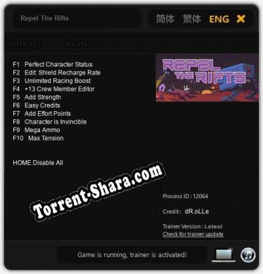 Repel The Rifts: Читы, Трейнер +10 [dR.oLLe]