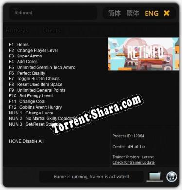 Retimed: ТРЕЙНЕР И ЧИТЫ (V1.0.64)